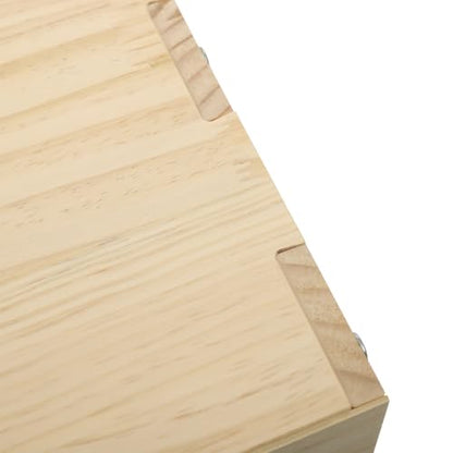 4-Cube Solid Wood Bookshelf, 2-Tier Storage Organizer Semi-Open Floor Display Shelf Closet Cabinet for Home Office Library School, 12" D x 24" W x 24" H - size: 4-Cube