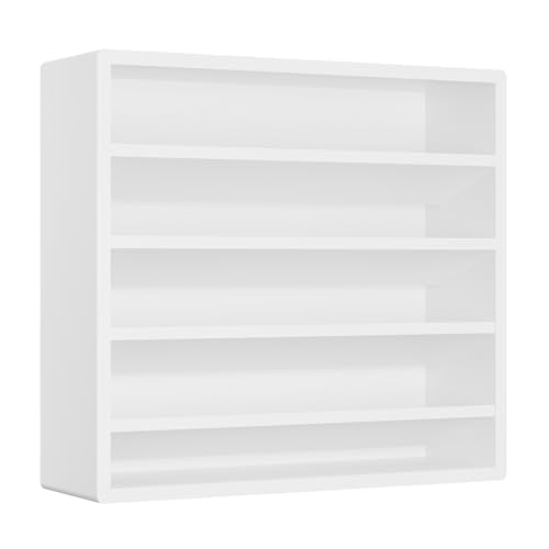 Orimade 4 Tier Spice Rack Organizer for Cabinet, Freestanding Bamboo Seasoning Rack for Countertop, Cupboard, Pantry, Kitchen, 13.18 x 4.13 x 12.2 inches(Spice Jars Not Included), White - color: White