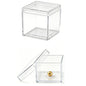 KissYou Small Acrylic Box with Lid Clear Candy Boxes Acrylic Square Cube 4 Pieces Display Case Transparent Jewelry Storage Box Party Decorative Boxes - size: 1.3 x 1.3 x 1.3 Inch