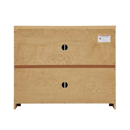 Mid Century Modern Rattan Sideboard 39.4’’ Small Coffee Bar Console Buffet Cabinet Table for Living Dining Room Entryway Hallway, Natural