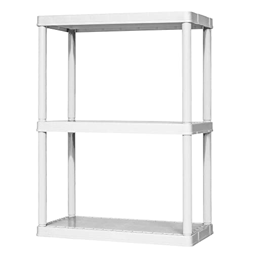 Gracious Living Storage Shelving Unit Organizers - color: 3 Shelf - White, size: 2 Pack