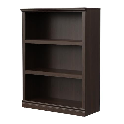 Bevfint 43 in Tall Bookcase, 3-Tier Bookshelf Open Storage, 33 inch Wide Floor Standing Indoor Furniture, Book Cases for Home School Library Office Bedroom Kids, Dark Cherry 3 Tiers - color: Dark Cherry, size: 3-Tier Open Bookcase