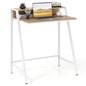 Giantex Small Computer Desk, 31.5" Compact Home Office Desk with Monitor Stand & Sturdy Frame, 2-Tier Space-Saving Study Writing Desk for Small Spaces, Apartment and Bedroom (Natural) - color: Natural