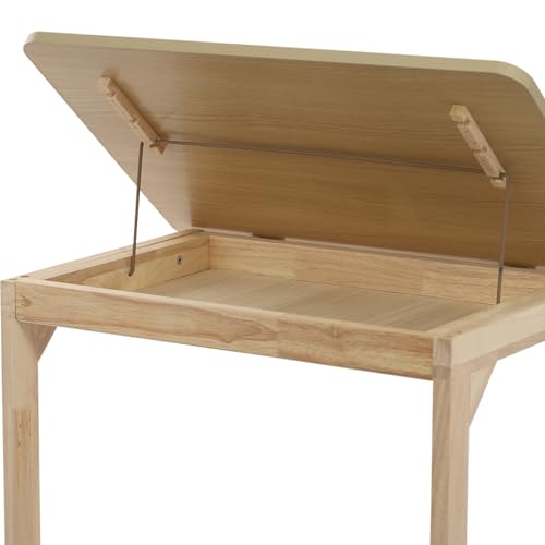 Modern C-Shaped End Table, 2 Tier Sofa Side Table with Wheels and Adjustable Desktop Small TV Tray Tables for Living Room Bedroom Apartment (Wood, 60cm) - color: Wood, size: 60cm
