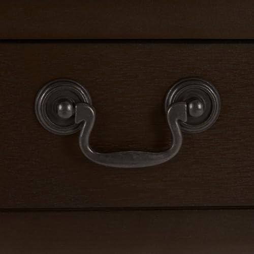 SAFAVIEH Furniture - Athena 3-Drawer Console Table - Dark Chocolate - Solid Wood - Farmhouse Classic Design - Ideal for Entryway, Living Room, Hallway, 23.5" W x 13" D x 29.5" H (CNS5703D) - color: Dark Chocolate