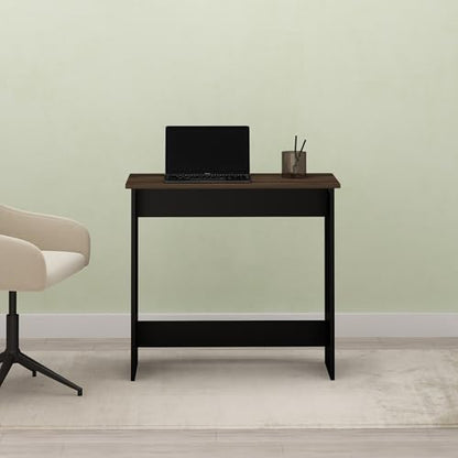 Essen Study Desk, Computer Desk, Writing Desk with for Home Office, Chestnut - color: Chestnut