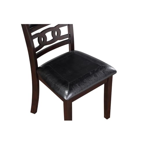 New Classic Furniture Gia Dining Chairs, Set of 2, Ebony - color: Ebony, size: Set of 2, style: Dining Chair