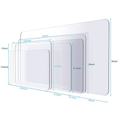 Clear Writing Desk Pad, 31.5’’x15.7” Heat Resistant Waterproof PVC Round Edge Durable Desk Protect Mat, Anti-Static Writing Mat Table Protector - size: 31.5’’x15.7”