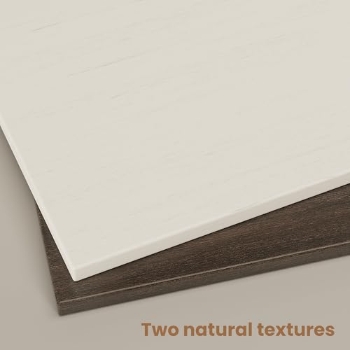 Modern Nightstands Set of 2,Bedside Table with Open Shelf,Night Stand with Drawer Storage,Wooden End Table for Bedroom, Side Table White and Walnut - color: 2pcs_white&walnut