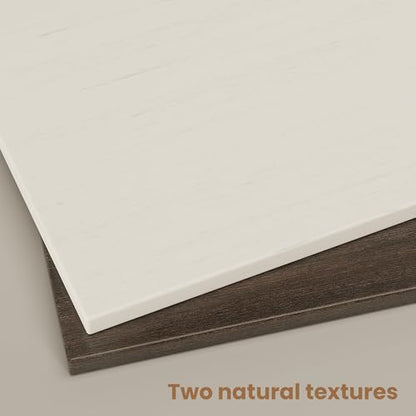 Modern Nightstands Set of 2,Bedside Table with Open Shelf,Night Stand with Drawer Storage,Wooden End Table for Bedroom, Side Table White and Walnut - color: 2pcs_white&walnut