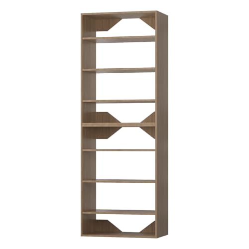 ROOMTEC Modular Closet System, 19.5" Shelf Closet Tower Wall-Mounted Closet Organizer, Wooden Tower for Walk-In Closets, Wardrobe Storage Kit, Wood - size: 19.5" Wide, style: Model 10