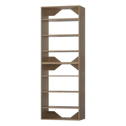 ROOMTEC Modular Closet System, 31.5" Shelf Closet Tower Wall-Mounted Closet Organizer, Wooden Tower for Walk-In Closets, Wardrobe Storage Kit, Wood - size: 31.5" Wide, style: Model 10
