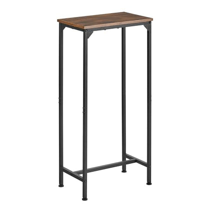 Console Table, Narrow Entryway Table, Thin Sofa Table, Behind Couch Table,for Hallway, Bedroom, Living Room, Foyer, 9.4 x 15.7 x 31.5 Inches, Rustic Brown - size: 9.4" W x 15.7" D, style: Ordinary