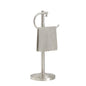 RFOUO Hand Towel Holder Stand, Towel Racks for Bathroom, Brushed Nickel | Stainless Steel, Adjustable 16.5-26 Inch,Heavy base,Space Saving Standing Towel Rack For Bathroom Kitchen Vanity Countertops - color: Brushed Nickel