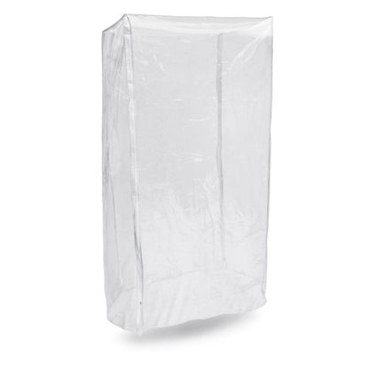 New Star Foodservice Commercial-Grade Clear Plastic Sheet Pan/Bun Pan Rack Cover, 20-Tier, 28" L x 23" W x 61" H - size: 28" x 23" x 61", 20-Tier, Single