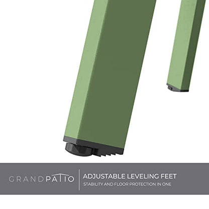 Grand patio Outdoor Round Coffee Table, 28-inch Patio Side Table, Great for Backyard Patio Deck, Sage Green - color: Sage Green, style: 1 PC