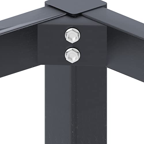Need Small Computer Desk 31-1/2'' Sturdy and Heavy Duty Writing Desk for Small Spaces and Desk Study Table Laptop Desk AC3CB (80 * 40) - color: Black & Black Frame