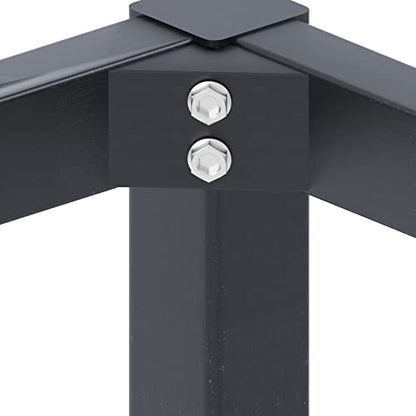 Need Small Computer Desk 31-1/2'' Sturdy and Heavy Duty Writing Desk for Small Spaces and Desk Study Table Laptop Desk AC3CB (80 * 40) - color: Black & Black Frame