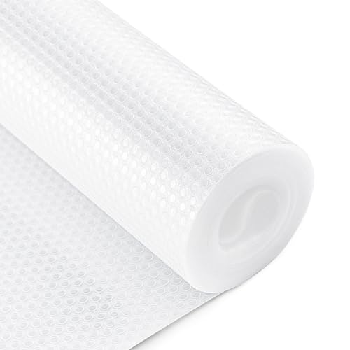 Bloss Plastic Shelf and Drawer Liner Waterproof Non Adhesive Cupboard Liner for Kitchen, Bathroom, Cabinets, Storage, Desks, Shelf Mats-Clear 17.7"x59" - color: Clear, size: 17.7"W x 59"L