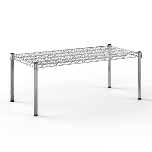 18" Deep x 36" Wide x 14" Height Wire Shelving Kit | 1-Tier | NSF Commercial Storage Rack Unit - size: 18" Deep x 36" Wide