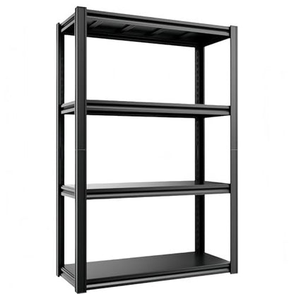 4-Tier 31.5" W x 15.8" D x 63" H Garage Shelving 2000LBS Storage Shelves Heavy Duty Metal Shelf Unit Adjustable Basement Industrial Storage Racks - size: 4T 31.5" W x 15.8" D x 63" H