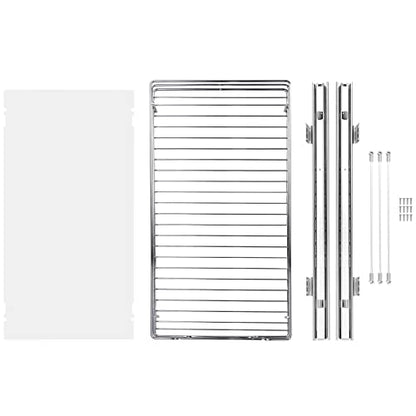 VEVOR 12.5"Wx21"Dx3.5"H Pull Out Cabinet Organizer, Heavy Duty Slide Out Pantry Shelves, Chrome-Plated Steel Roll Out Drawer, Drawer Storage for Home Under Sink, 14"Wx22"Dx7"H Install Size for Cabinet - size: 12.5"Wx21"D