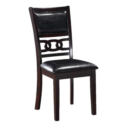 New Classic Furniture Gia Dining Chairs, Set of 2, Ebony - color: Ebony, size: Set of 2, style: Dining Chair