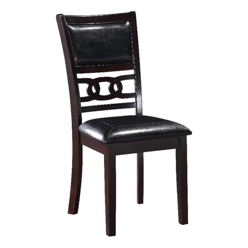 New Classic Furniture Gia Dining Chairs, Set of 2, Ebony - color: Ebony, size: Set of 2, style: Dining Chair