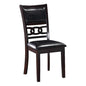 New Classic Furniture Gia Dining Chairs, Set of 2, Ebony - color: Ebony, size: Set of 2, style: Dining Chair
