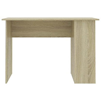 Sonoma Oak Computer Desk with Spacious Work Surface 43.3 x 23.6 Inches, Modern Water Resistant Design for Home Office Storage and Study, Easy to Clean Neutral Finish Desk - color: Sonoma Oak