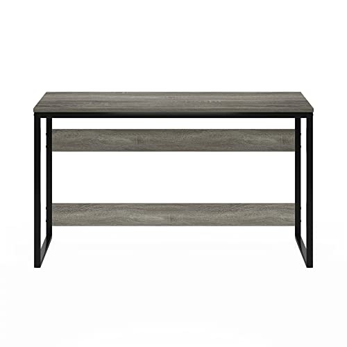 Furinno Moretti Modern Lifestyle Enhanced Study Desk 52 Inch, 52-Inch, French Oak Grey - color: French Oak Grey, size: 52 inches