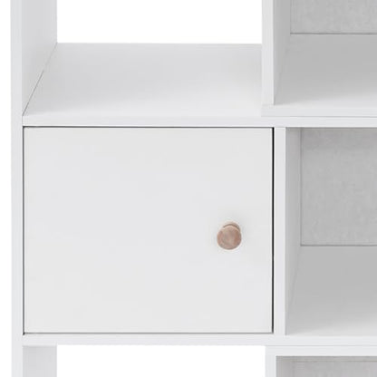 Open Shelf Low Bookcase, Extendable Length, 3 Tier Wooden Bookshelf Freestanding Organizer Display Shelf for Bedroom Living Room Office Study Small Space (Warm White) - color: Warm White