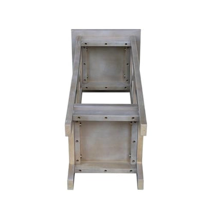 International Concepts 30" X-Sided Plant Stand, H, Gray - color: Washed Gray Taupe, size: 12 inch W x 12 inch D x 30 inch H