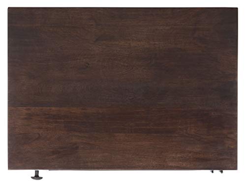 SAFAVIEH Furniture - Thea 1-Door Carved Nightstand - Brown - Mango Wood - Artisan Global Design - Ideal for Bedroom, 20"W x 14"D x 26"H - Fully Assembled (NST5300A) - color: Brown