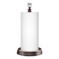 Kasunto Paper Towel Holder (with Crystal Ball) Steel Paper Towel Holder countertop，Paper Towel Holder Stand for Kitchen Countertops, Bars & Dining Tables,Fits Standard & Jumbo Rolls,Oil Rubbed Bronze - color: Oil Rubbed Bronze