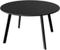 Grand Patio Round Steel Patio Coffee Table, Weather Resistant Outdoor Large Side Table, Black… - color: Black, style: 1 PC