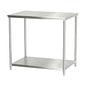 Stainless Steel Prep Table 48x24x33.5 Inch, Commercial Work Table Heavy Duty with Adjustable Undershelf, Multipurpose Workstation for Restaurant Kitchen, Bakery, Home Garage & Outdoor - size: 48x24x33.5 Inch