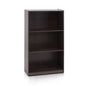Furinno BASIC Book Shelf, 3-Tier Modern Bookshelf, Bookcase with Open Shelves, 9.3" x 21.8" x 39.5", for Living Room, Bedroom, Home Office, Dark Brown - color: Dark Brown, size: 3-Tier