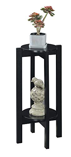 Convenience Concepts Newport Deluxe Plant Stand, Black - color: Black