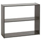 ECR4Kids Streamline 2-Shelf Double-Sided Storage Cabinet, 30in, Classroom Furniture, Grey Wash - color: Grey Wash