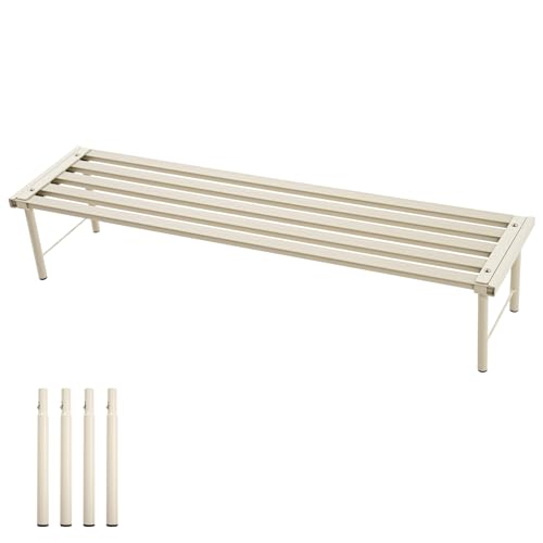 Metal Plant Stand, Rust-proof Aluminum Flower Pot Stand, Heavy Duty Planter Display Shelving for Patio Balcony Garden Living Room Decorative (White, 35.4 Inch) - color: White, size: 35.4 Inch