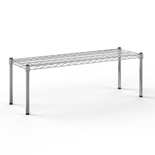 14" Deep x 42" Wide x 14" Height Wire Shelving Kit | 1-Tier | NSF Commercial Storage Rack Unit - size: 14" Deep x 42" Wide
