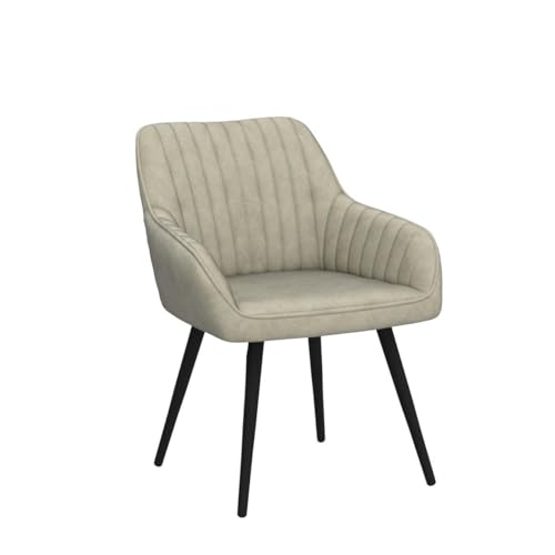 annjoe Faux Suede Accent Chair Arm Chairs Living Room Chairs Leisure Chair Upholstered Chair with Metal Legs Set of 2 for Home Kitchen Office Bistro Cafe - color: Gray Green