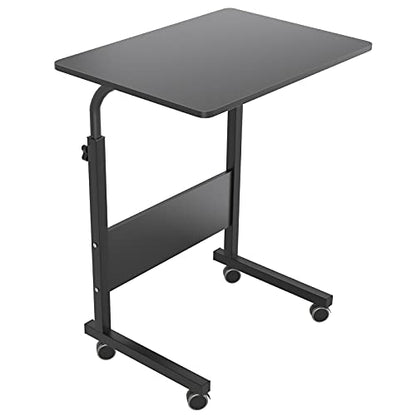 Side Table with Wheels, Home Snack Side Table with Castors Mobile End Table,Black,05#1-60BK-S8-US - color: Black, size: 23.6 inches