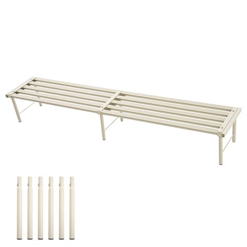 Metal Plant Stand, Rust-proof Aluminum Flower Pot Stand, Heavy Duty Planter Display Shelving for Patio Balcony Garden Living Room Decorative (White, 47.2 Inch) - color: White, size: 47.2 Inch