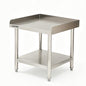Garvee Stainless Steel Curved Edge Equipment Table Without Wheels, Heavy Duty 48x28x26 inch Commercial Prep Table, 0.7mm Thick - size: 48*28*26inch