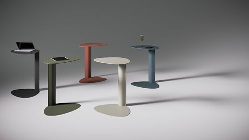 BDI Furniture Bink 1025-19.25'' Laptop Stand, Side Table, End Table, C Table for Sofa or Bedside, Stone - color: Grey