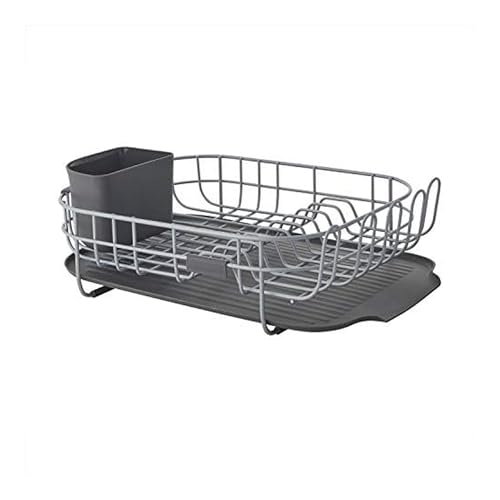 KitchenAid Low Profile Carbon Steel Dishrack, one size, Charcoal - color: Gray, size: Low Profile