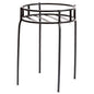 Panacea 86617 Contemporary Plant Stand, Black, 15.5"
