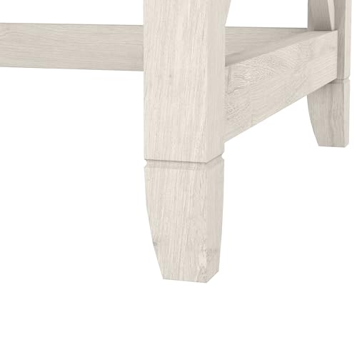 Bush Home Key West 48W Writing Desk in Linen White Oak - color: Linen White Oak, size: 48W